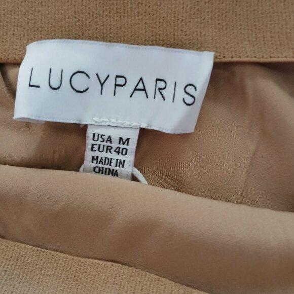 Lucy Paris NWT Glittery Gold Katianna Maxi Skirt Women's Medium - Picture 6 of 10